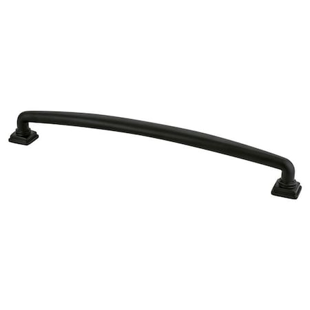 Berenson Berenson 1299-1055-P 224 mm CC Tailored Traditional Appliance Pull with Matte Black 1299-1055-P